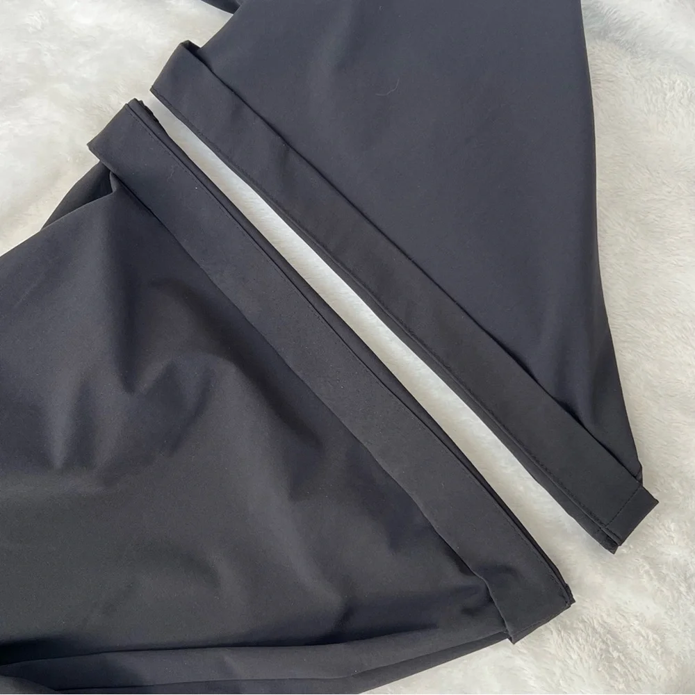 ALO Yoga Black Wide-Leg High-Rise Pants - Picture 15 of 16